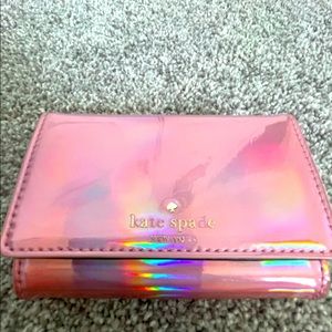 Small Kate spade wallet iridescent and pink